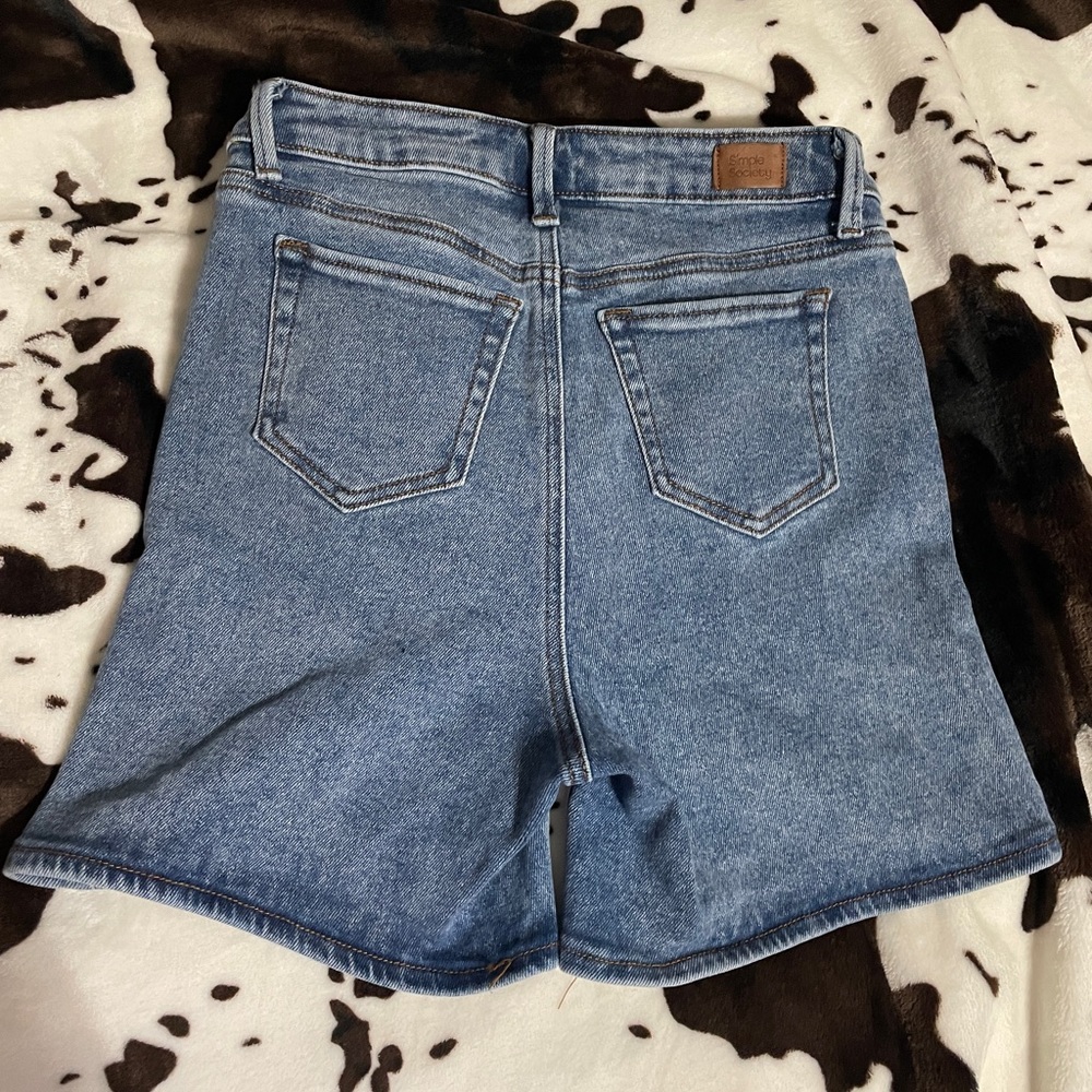 Simple society jean shorts